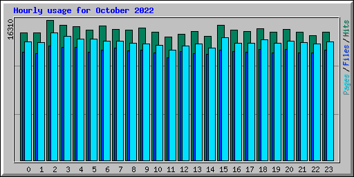 Hourly usage for October 2022